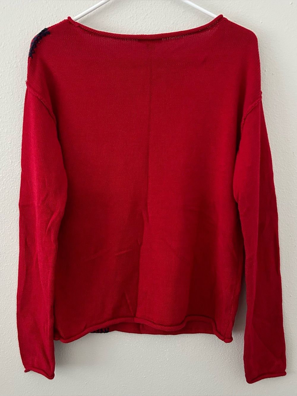 Lobster Roll Neck Sweater Womens Size XS Fisherman Nautical Coastal Beach Cotton - Picture 4 of 10